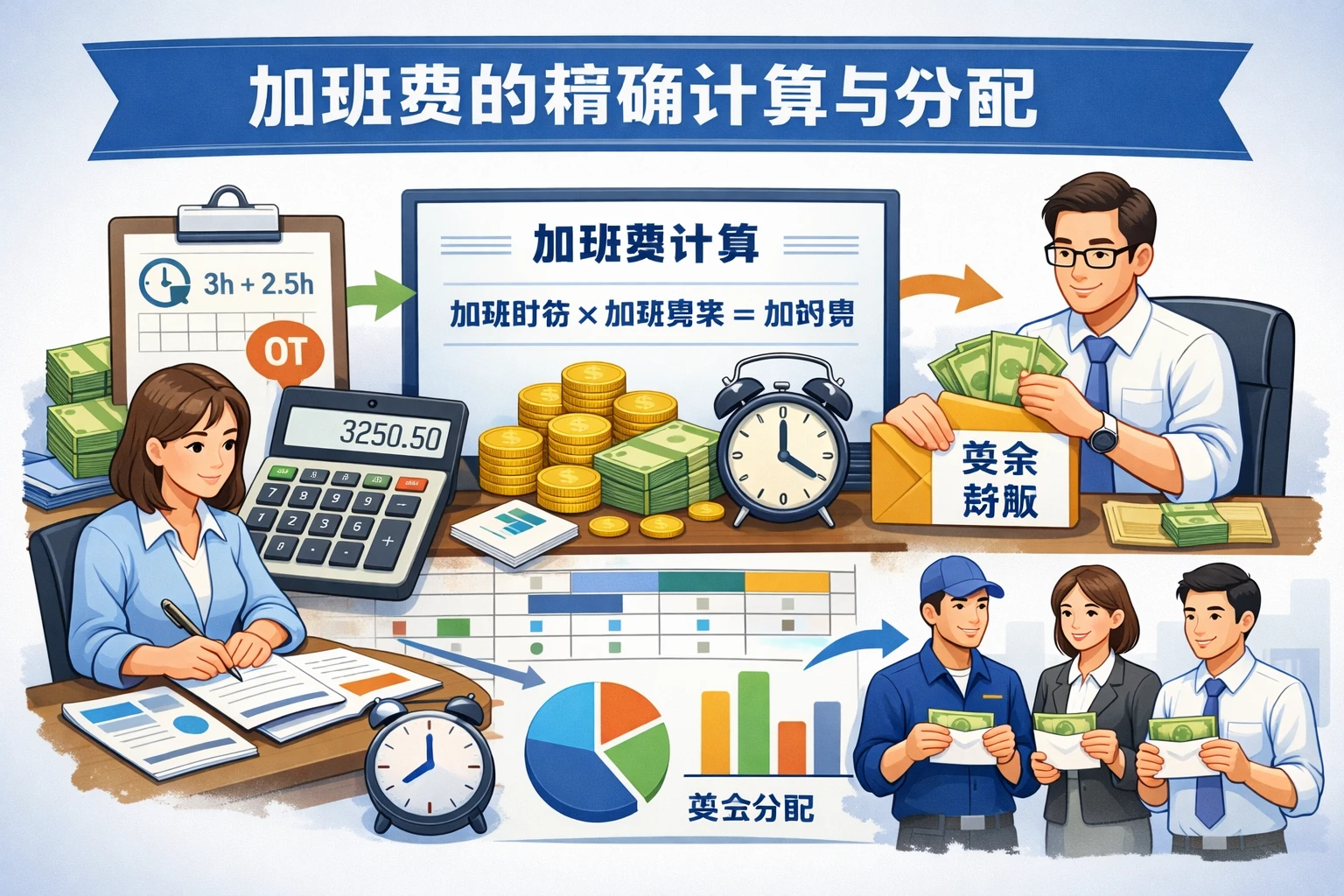 加班费的精确计算与分配