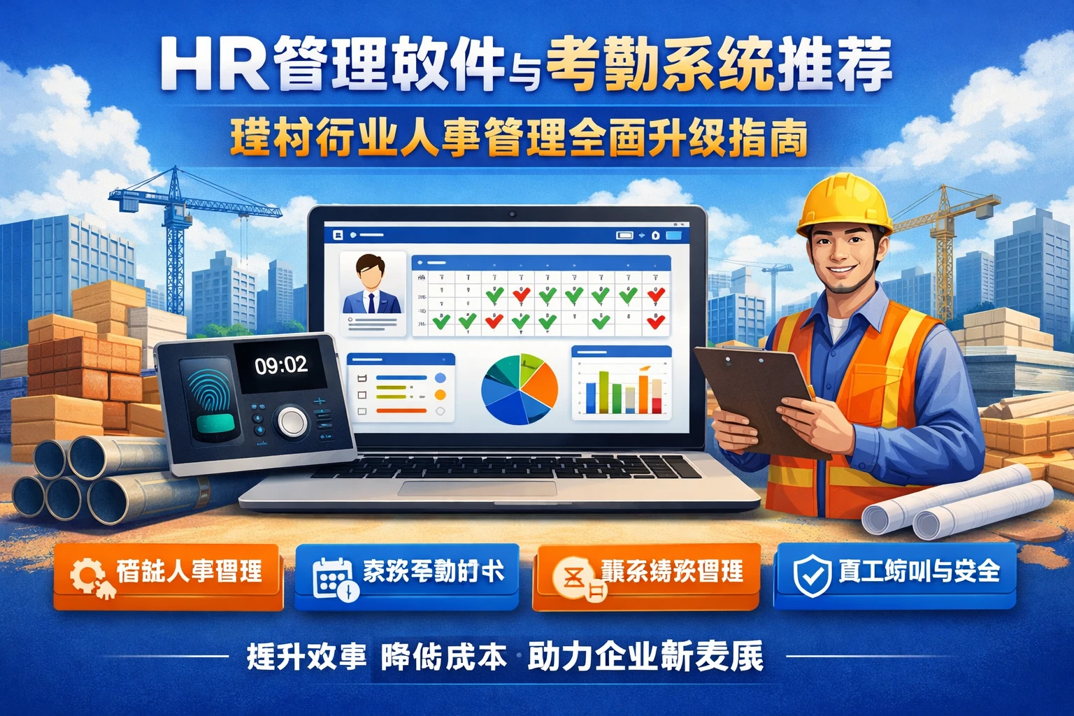 HR管理软件与考勤系统推荐：建材行业人事管理全面升级指南