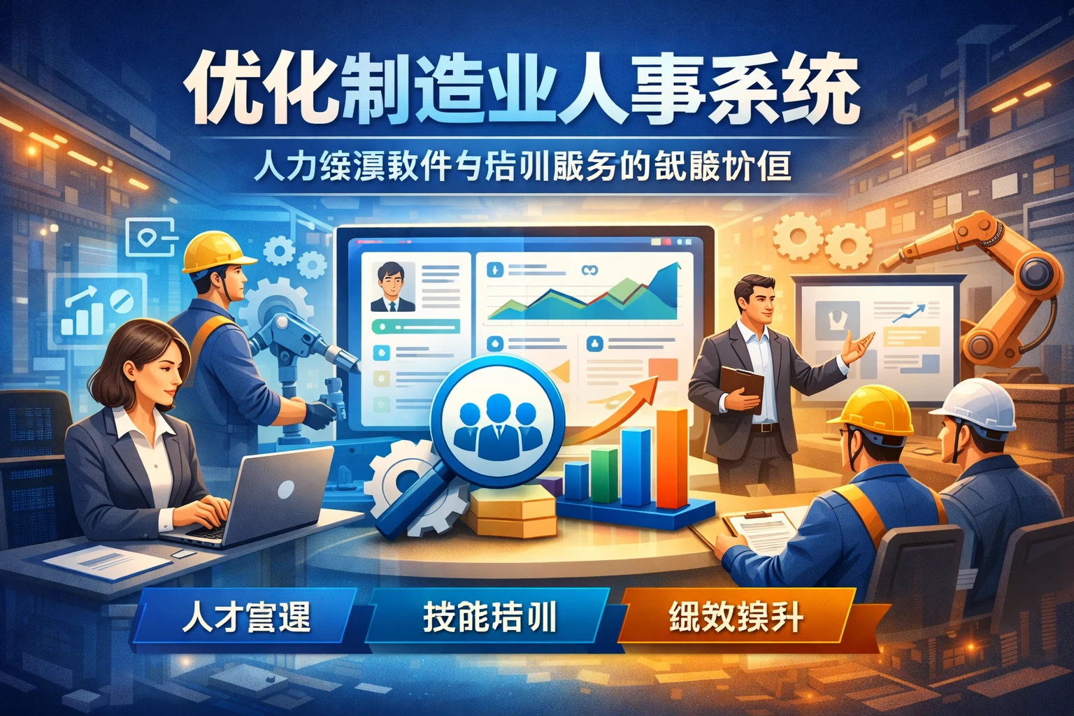 优化制造业人事系统：人力资源软件与培训服务的战略价值