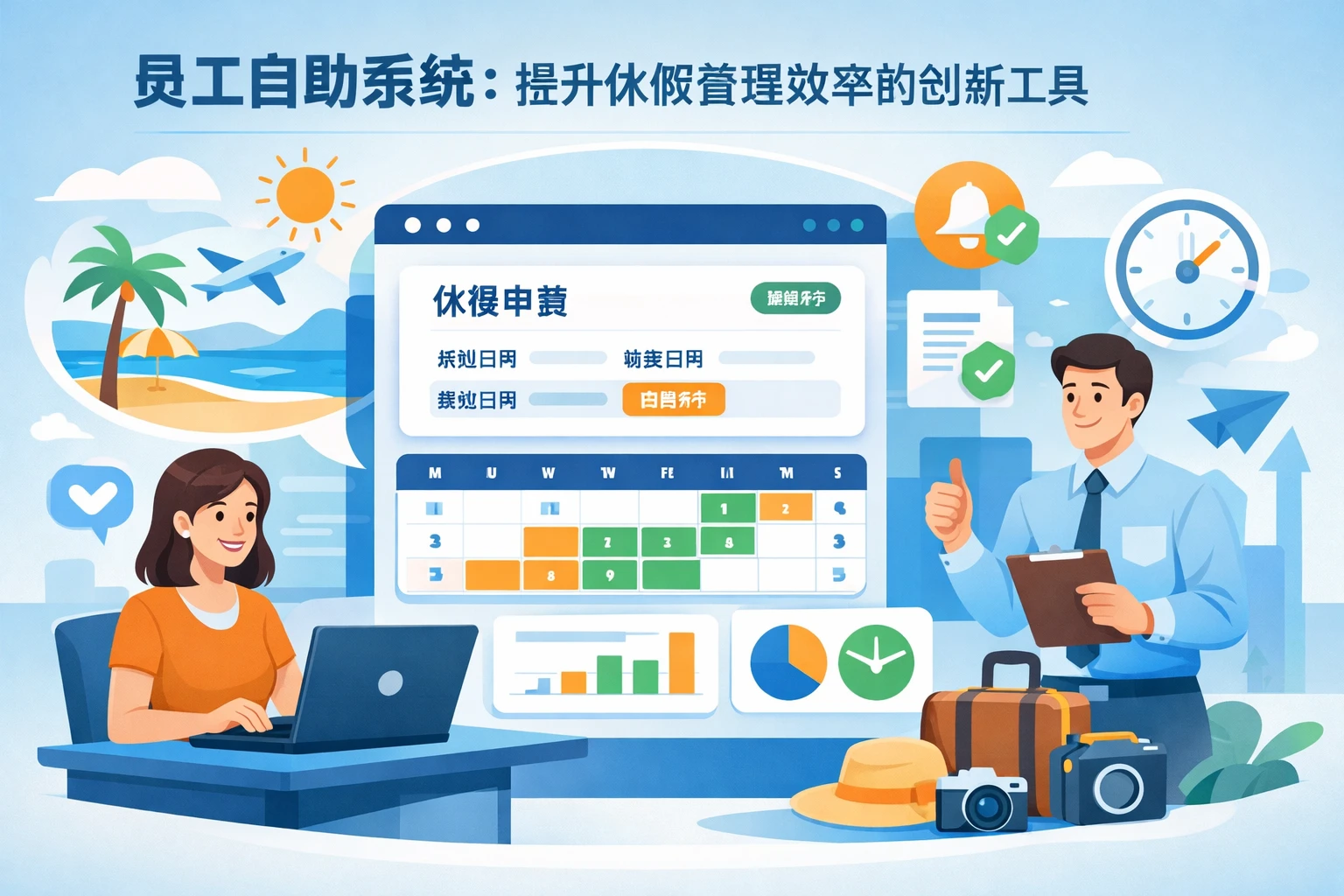 员工自助系统：提升休假管理效率的创新工具
