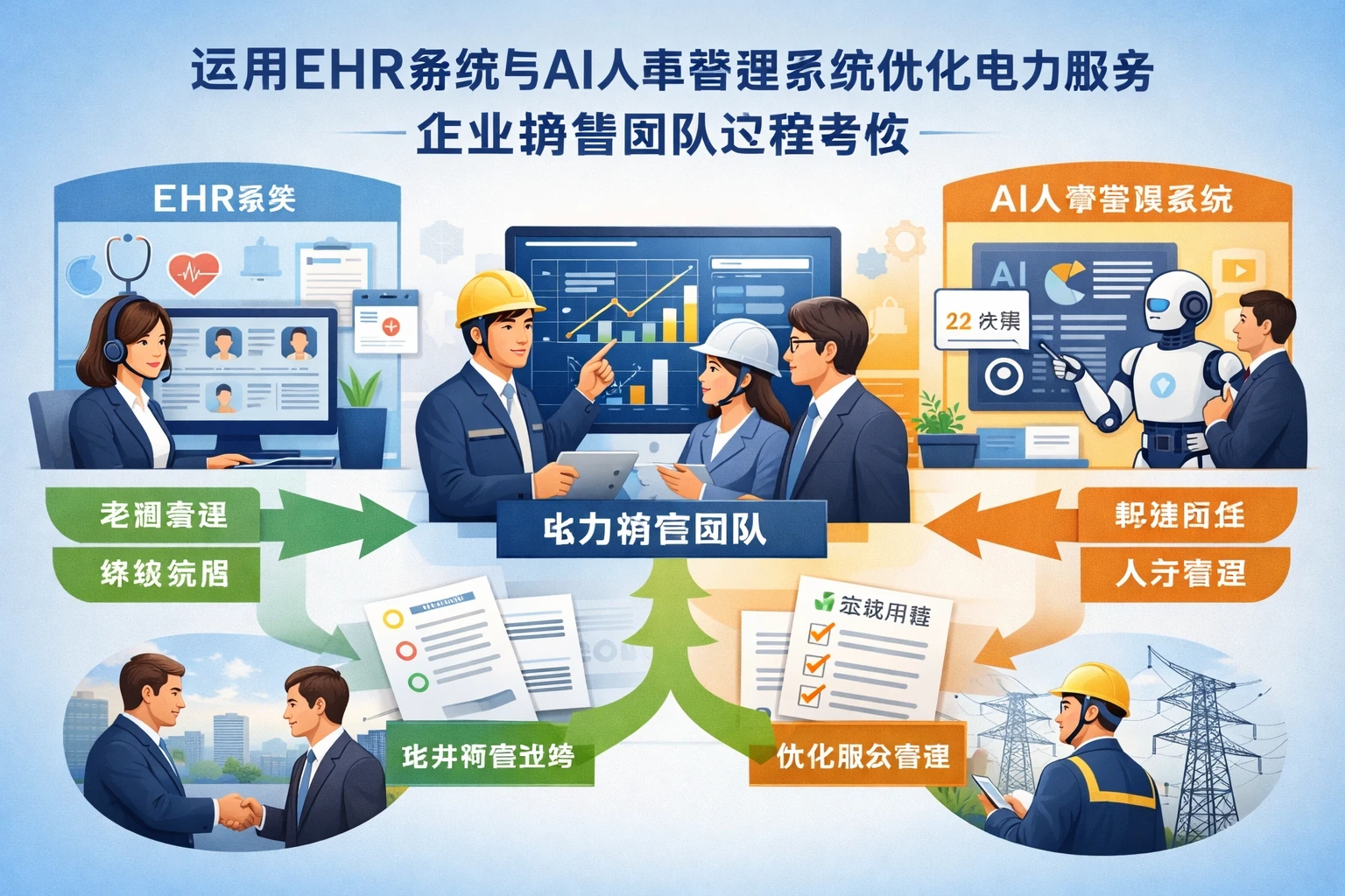 运用EHR系统与AI人事管理系统优化电力服务企业销售团队过程考核