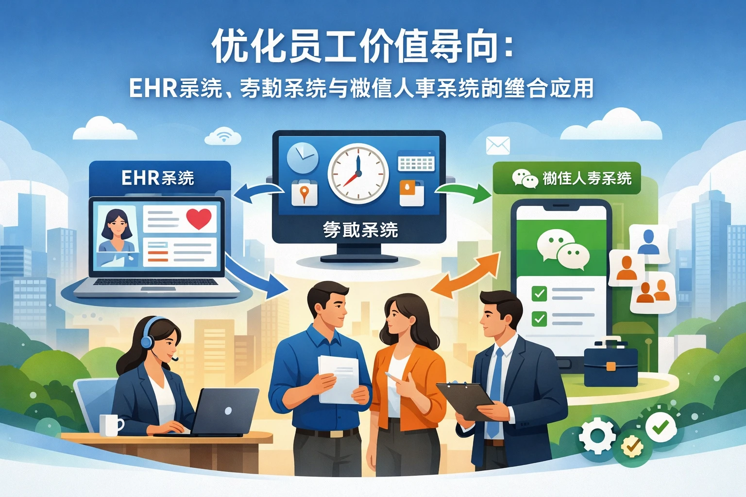 优化员工价值导向：EHR系统、考勤系统与微信人事系统的整合应用
