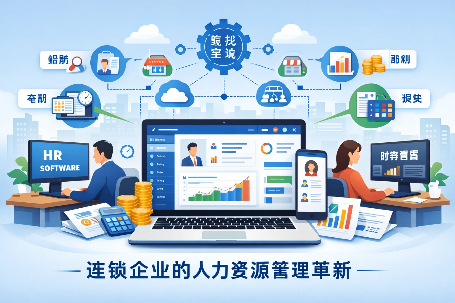 HR管理软件与人事财务一体化系统：连锁企业的人力资源管理革新