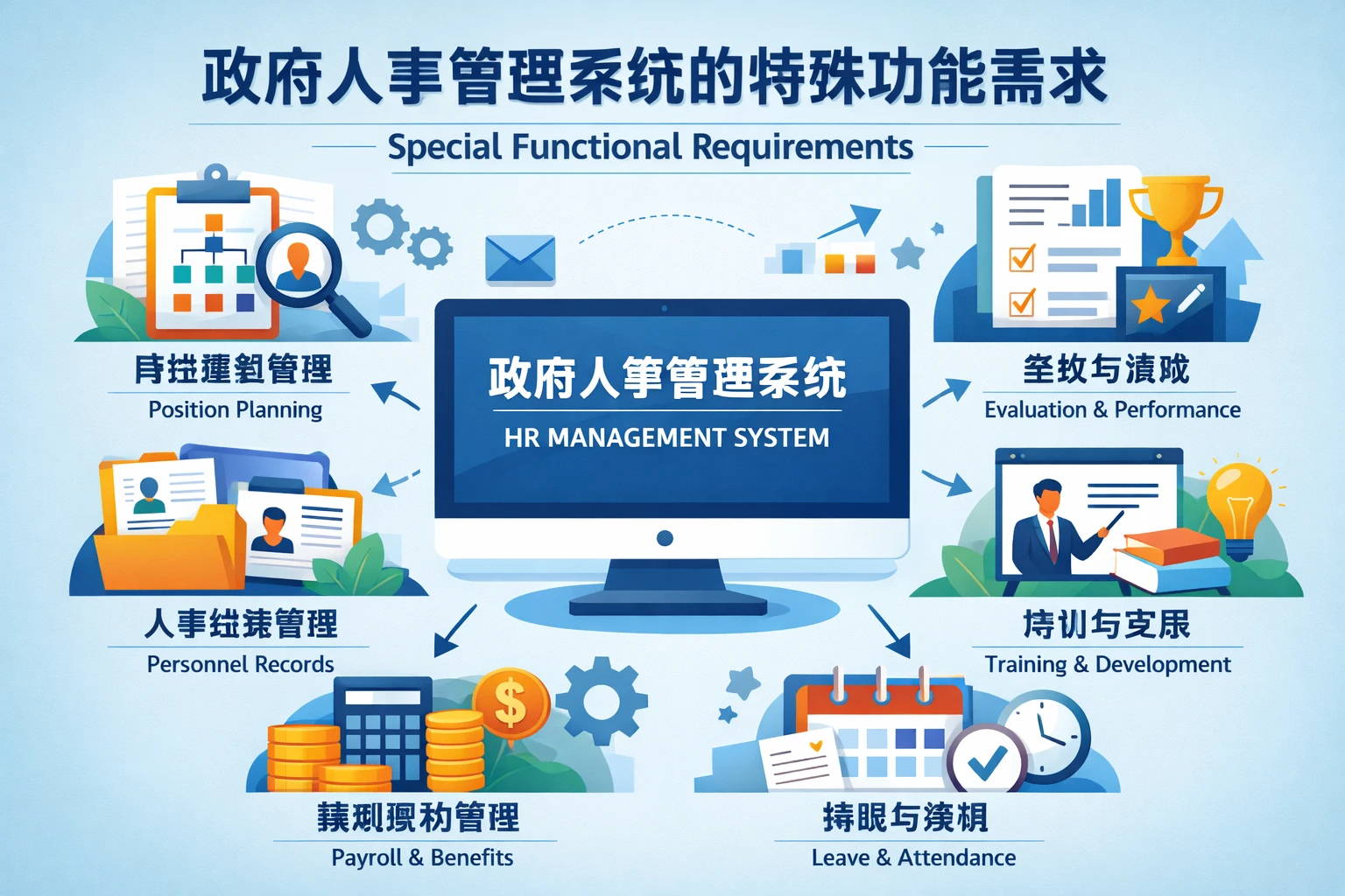 政府人事管理系统的特殊功能需求