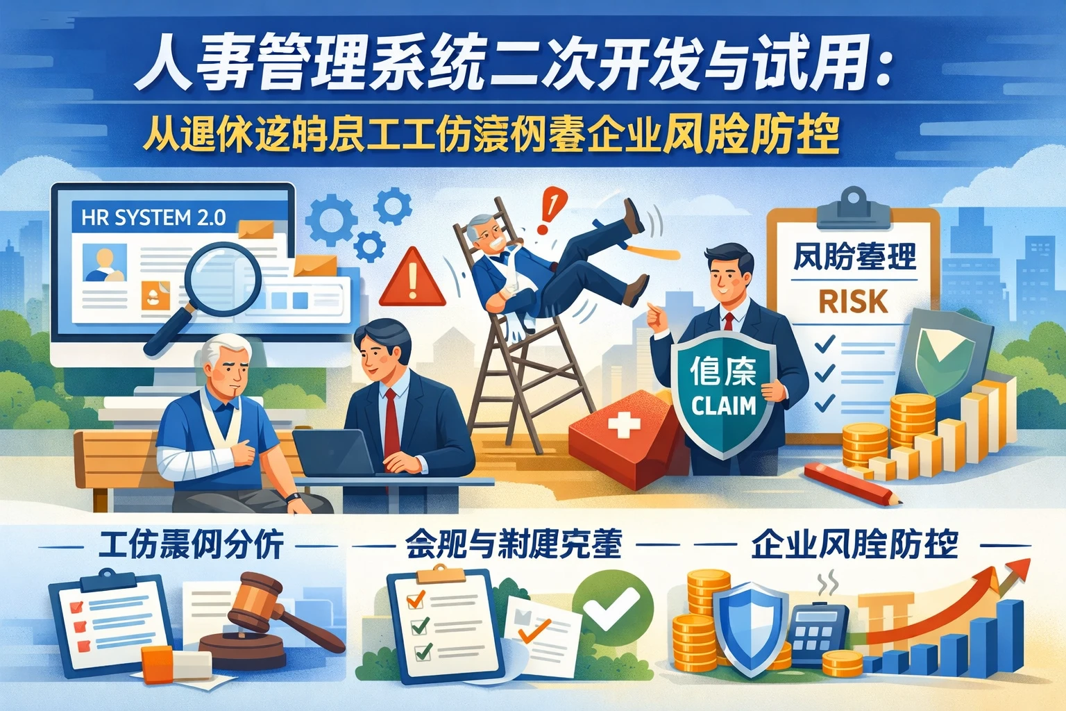 人事管理系统二次开发与试用：从退休返聘员工工伤案例看企业风险防控