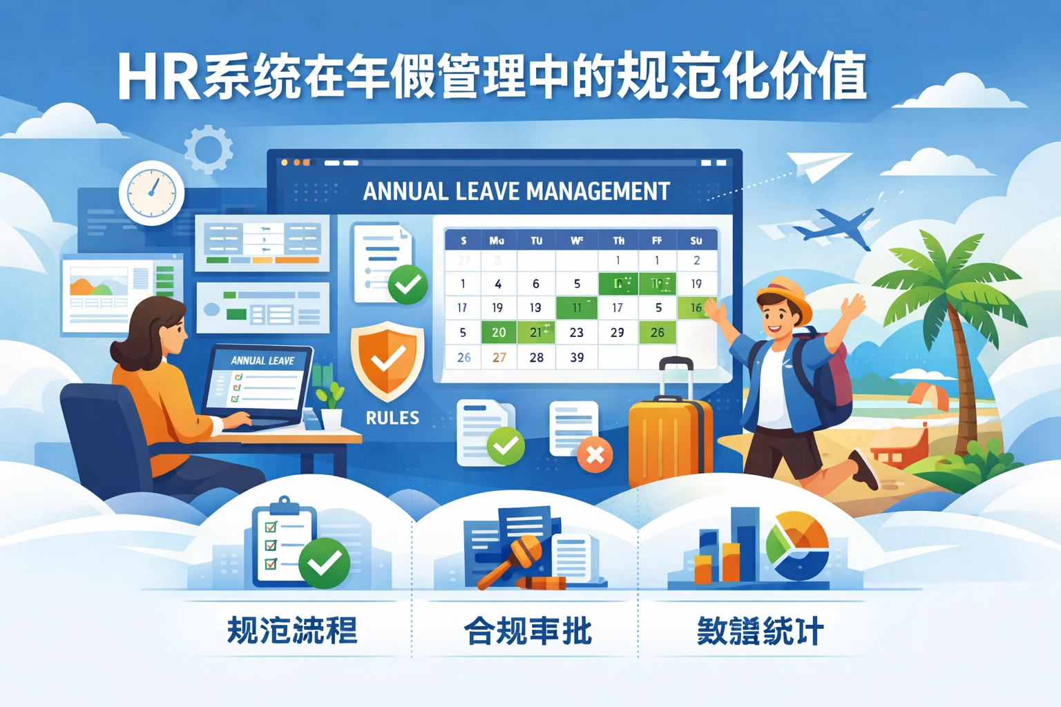 HR系统在年假管理中的规范化价值