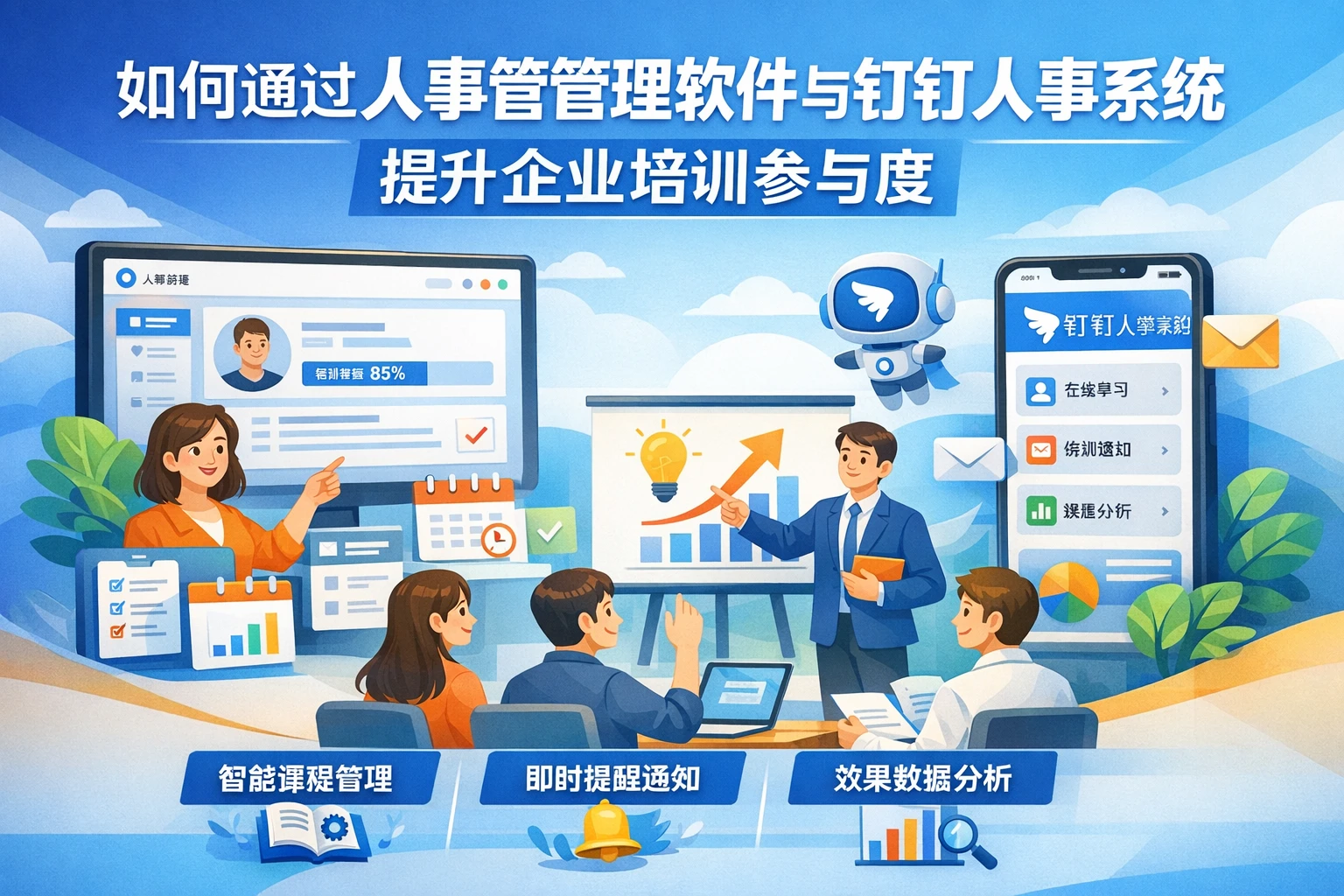 如何通过人事管理软件与钉钉人事系统提升企业培训参与度