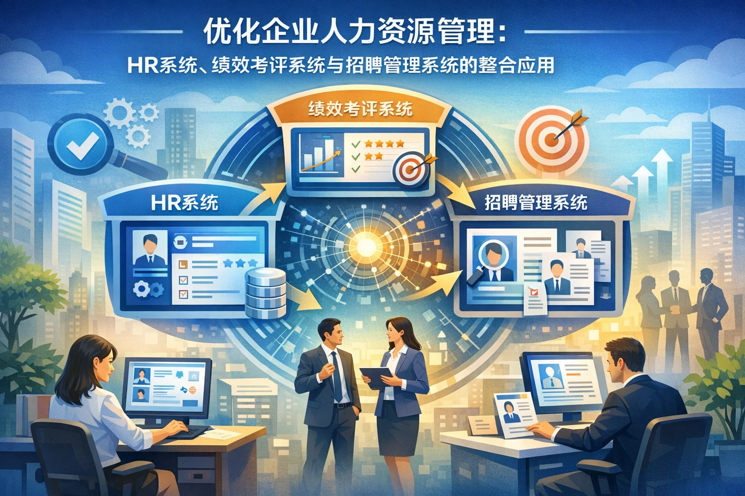 优化企业人力资源管理：HR系统、绩效考评系统与招聘管理系统的整合应用