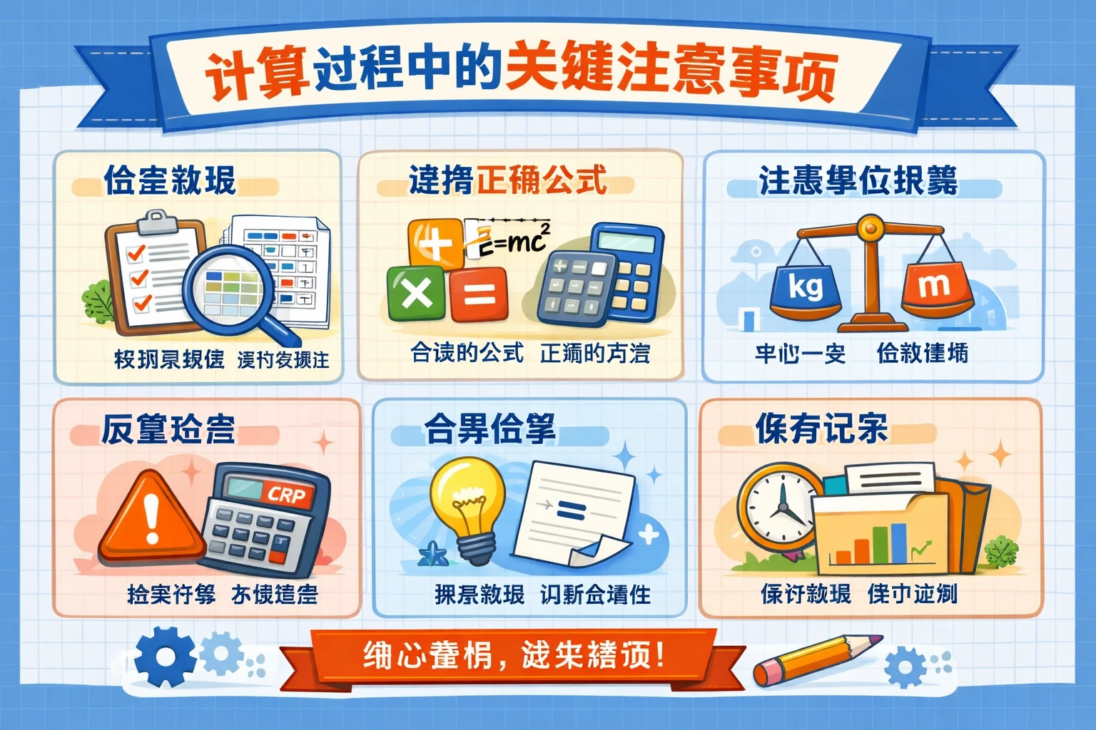 计算过程中的关键注意事项