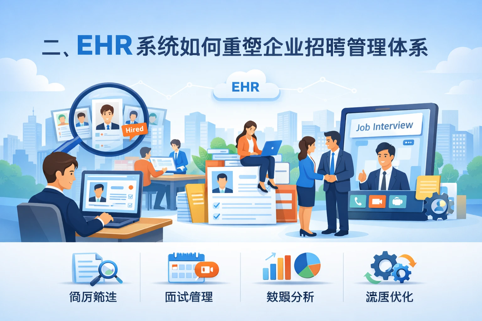 二、ehr系统如何重塑企业招聘管理体系