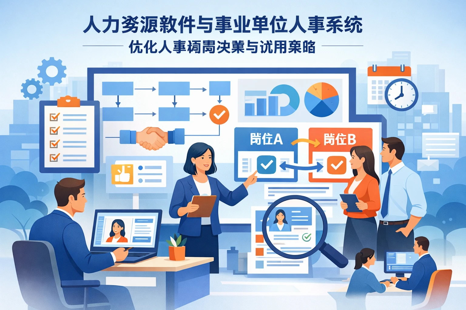 人力资源软件与事业单位人事系统：优化人事调岗决策与试用策略