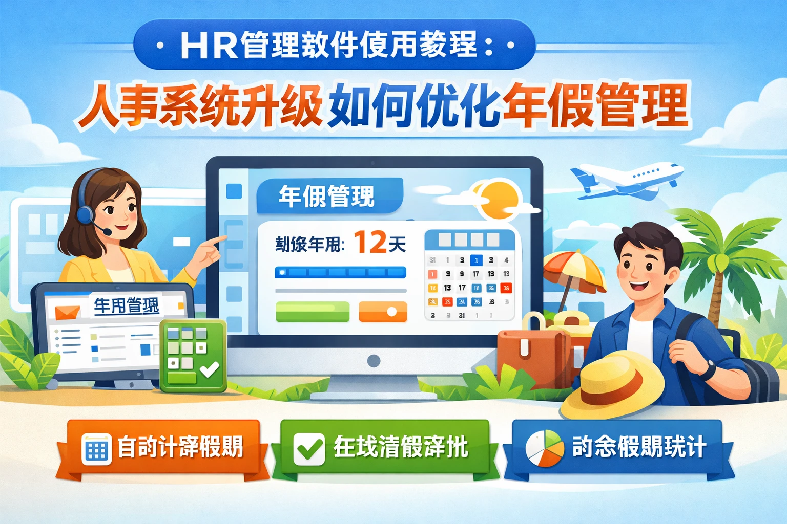 HR管理软件使用教程：人事系统升级如何优化年假管理