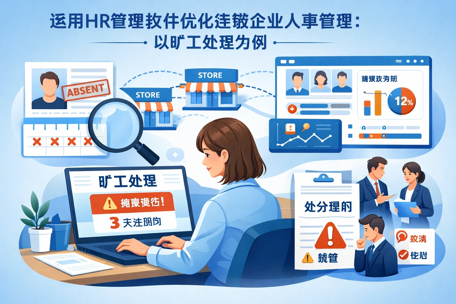 运用HR管理软件优化连锁企业人事管理:以旷工处理为例