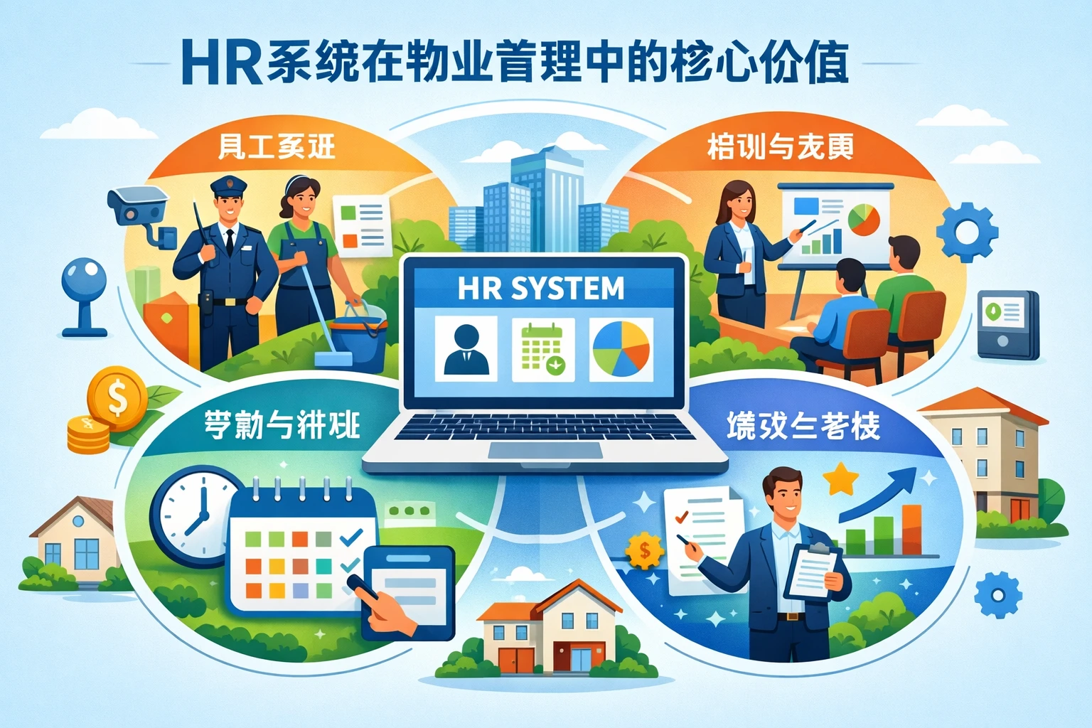HR系统在物业管理中的核心价值
