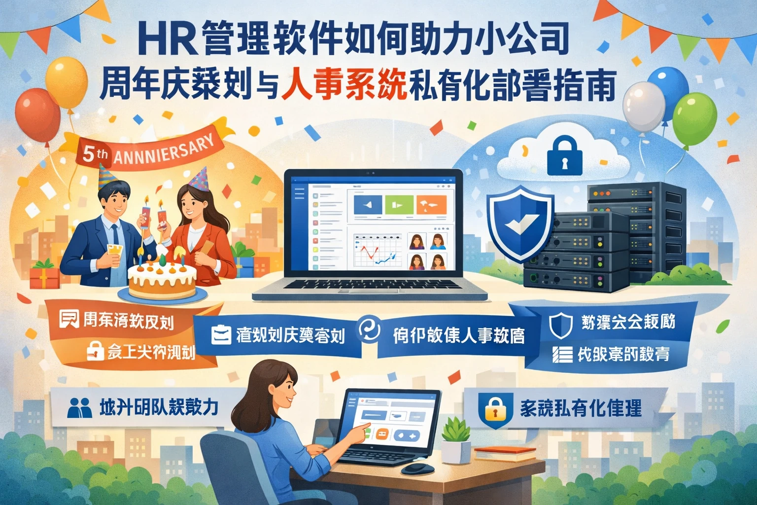 HR管理软件如何助力小公司周年庆策划与人事系统私有化部署指南