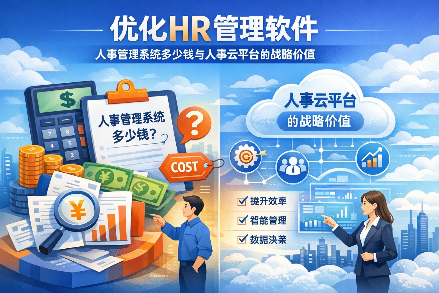 优化HR管理软件：人事管理系统多少钱与人事云平台的战略价值