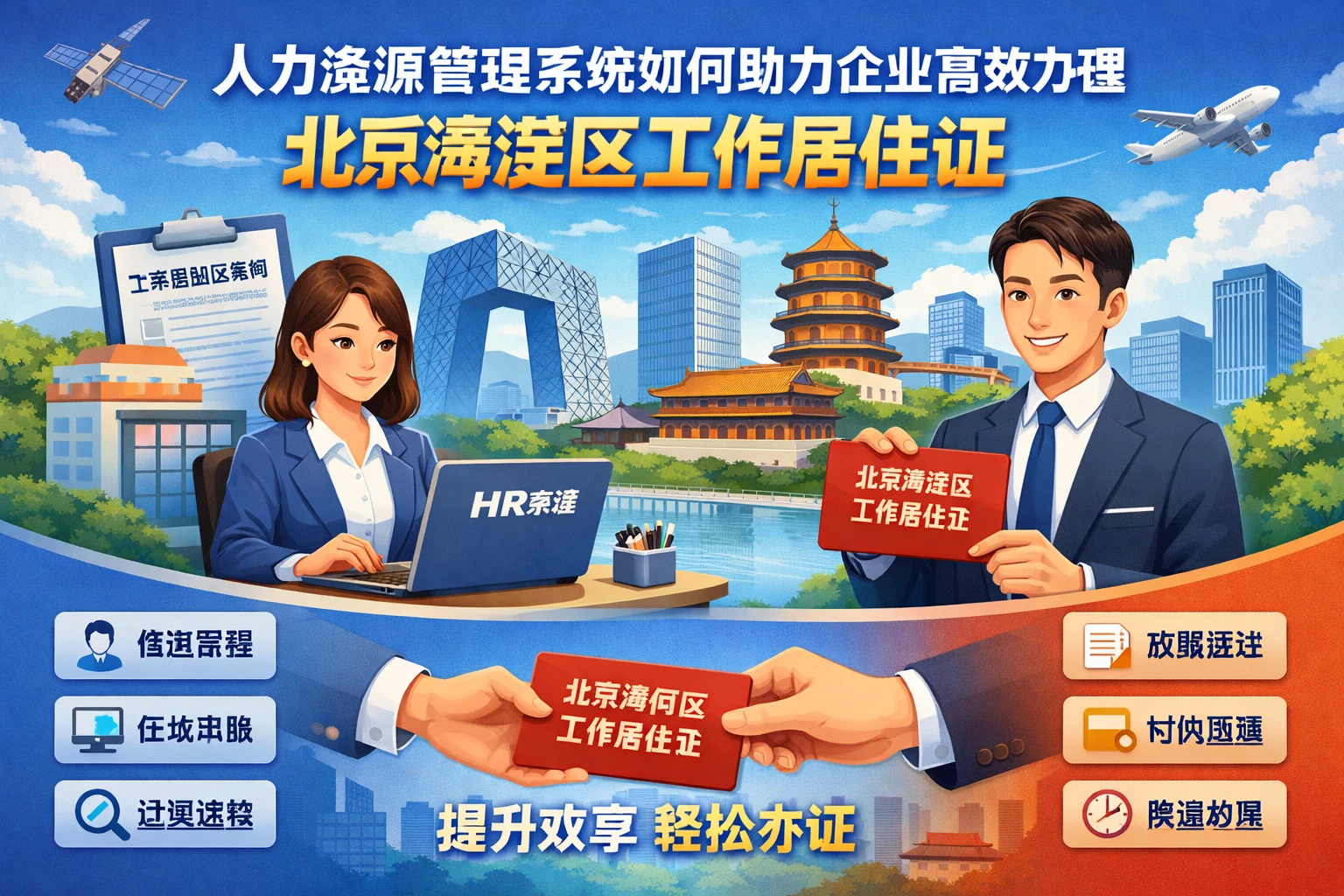 人力资源管理系统如何助力企业高效办理北京海淀区工作居住证