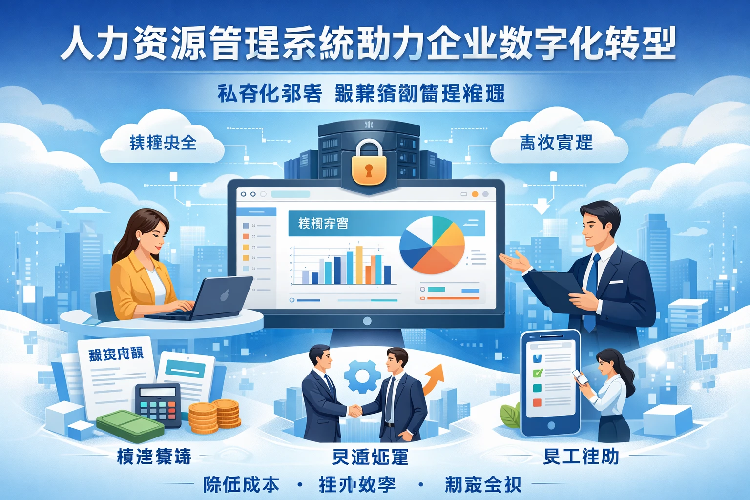 人力资源管理系统助力企业数字化转型：私有化部署破解薪酬管理难题