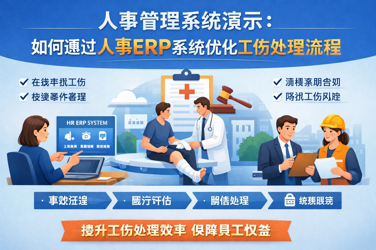 人事管理系统演示：如何通过人事ERP系统优化工伤处理流程