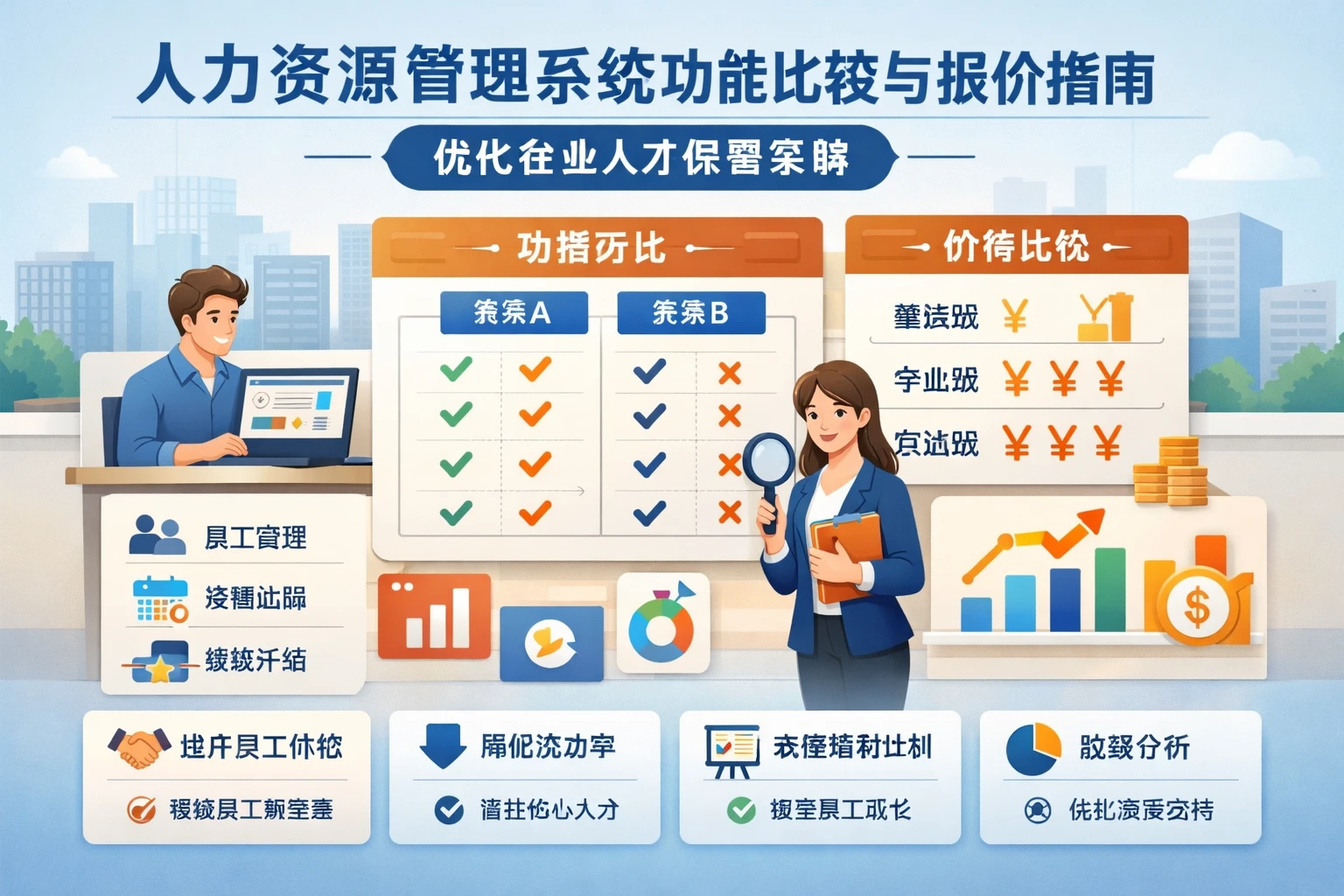人力资源管理系统功能比较与报价指南：优化企业人才保留策略