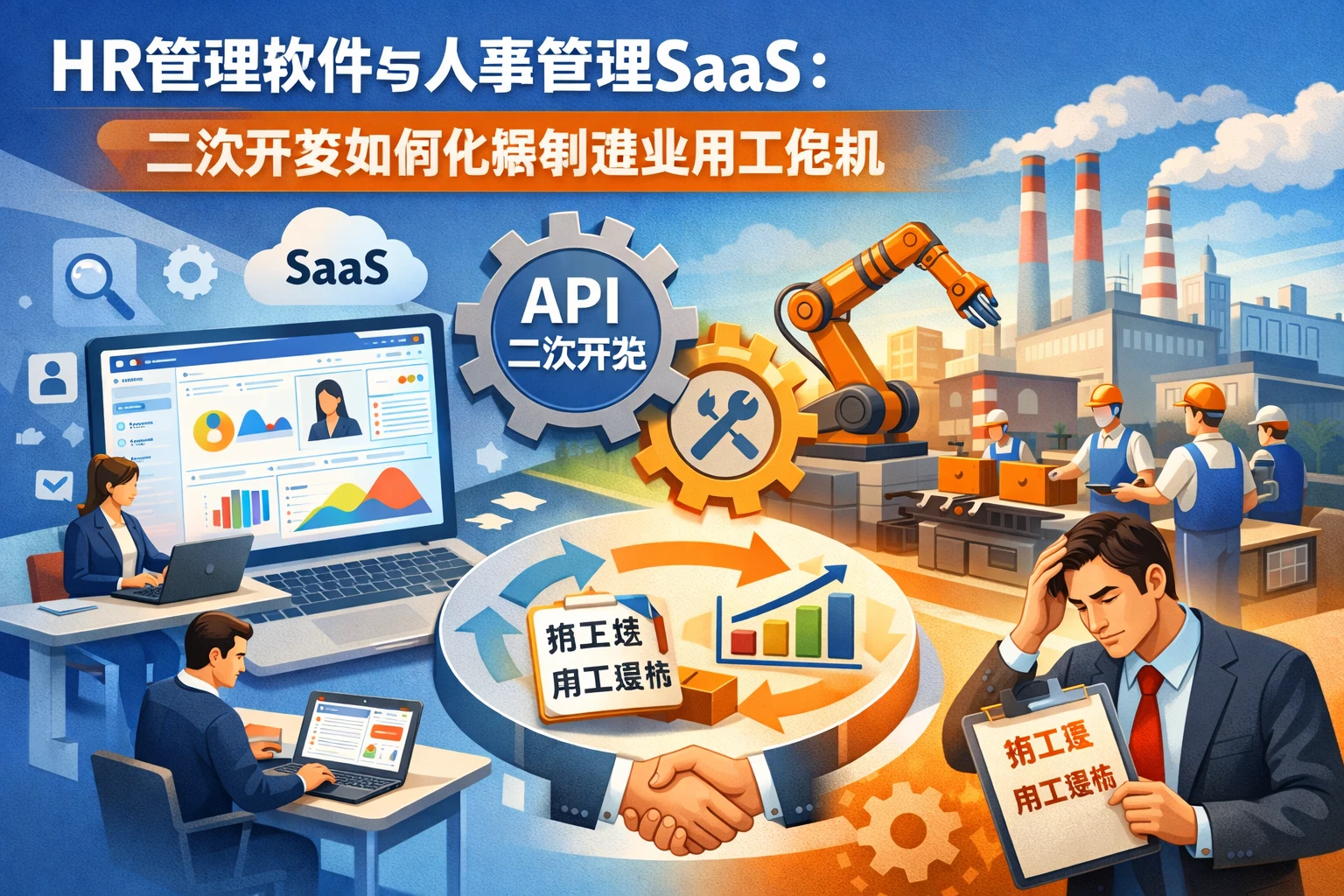 HR管理软件与人事管理SaaS：二次开发如何化解制造业用工危机