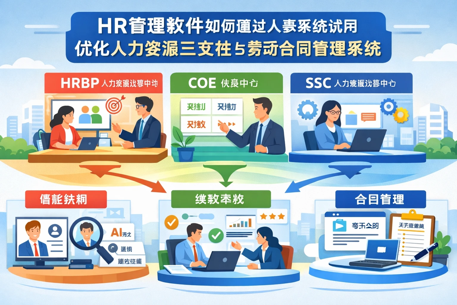 HR管理软件如何通过人事系统试用优化人力资源三支柱与劳动合同管理系统