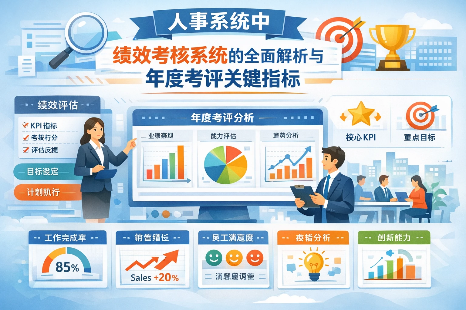 人事系统中绩效考核系统的全面解析与年度考评关键指标