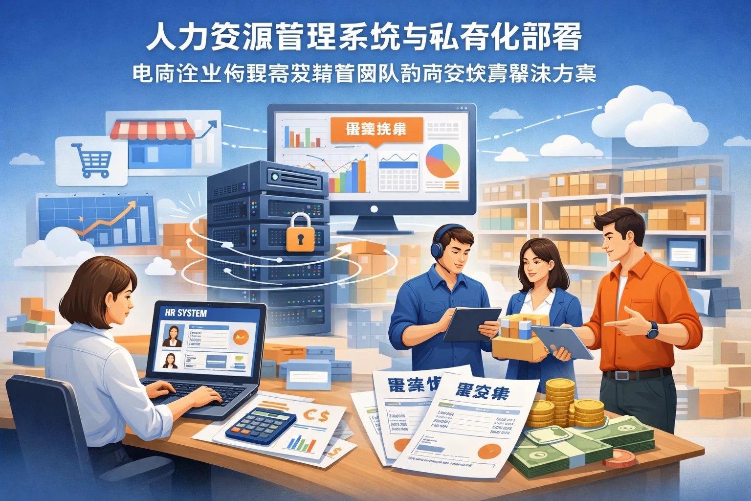 人力资源管理系统与私有化部署：电商企业构建高效销售团队的薪资核算解决方案