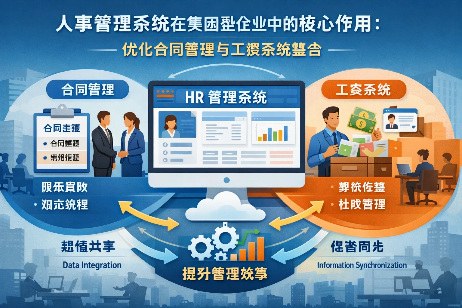 人事管理系统在集团型企业中的核心作用：优化合同管理与工资系统整合