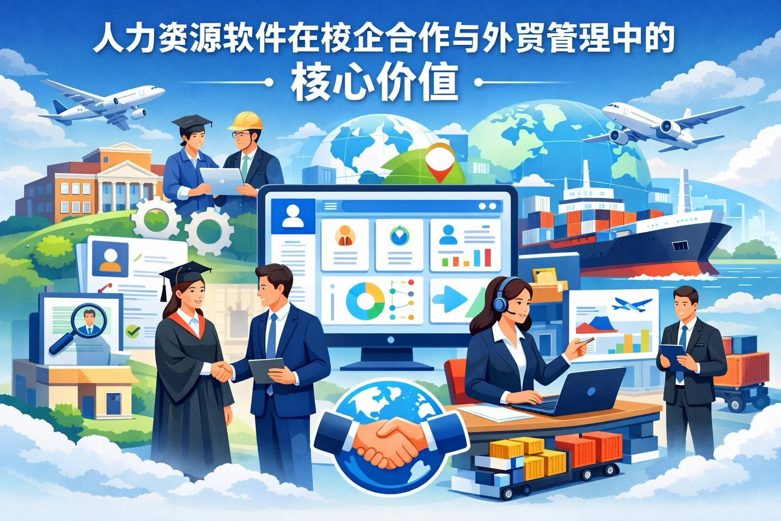 人力资源软件在校企合作与外贸管理中的核心价值