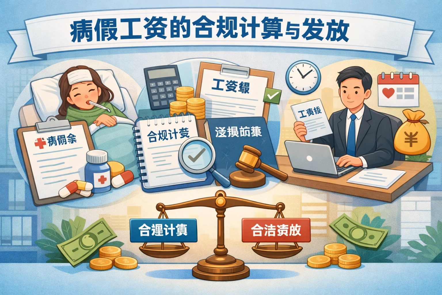 病假工资的合规计算与发放