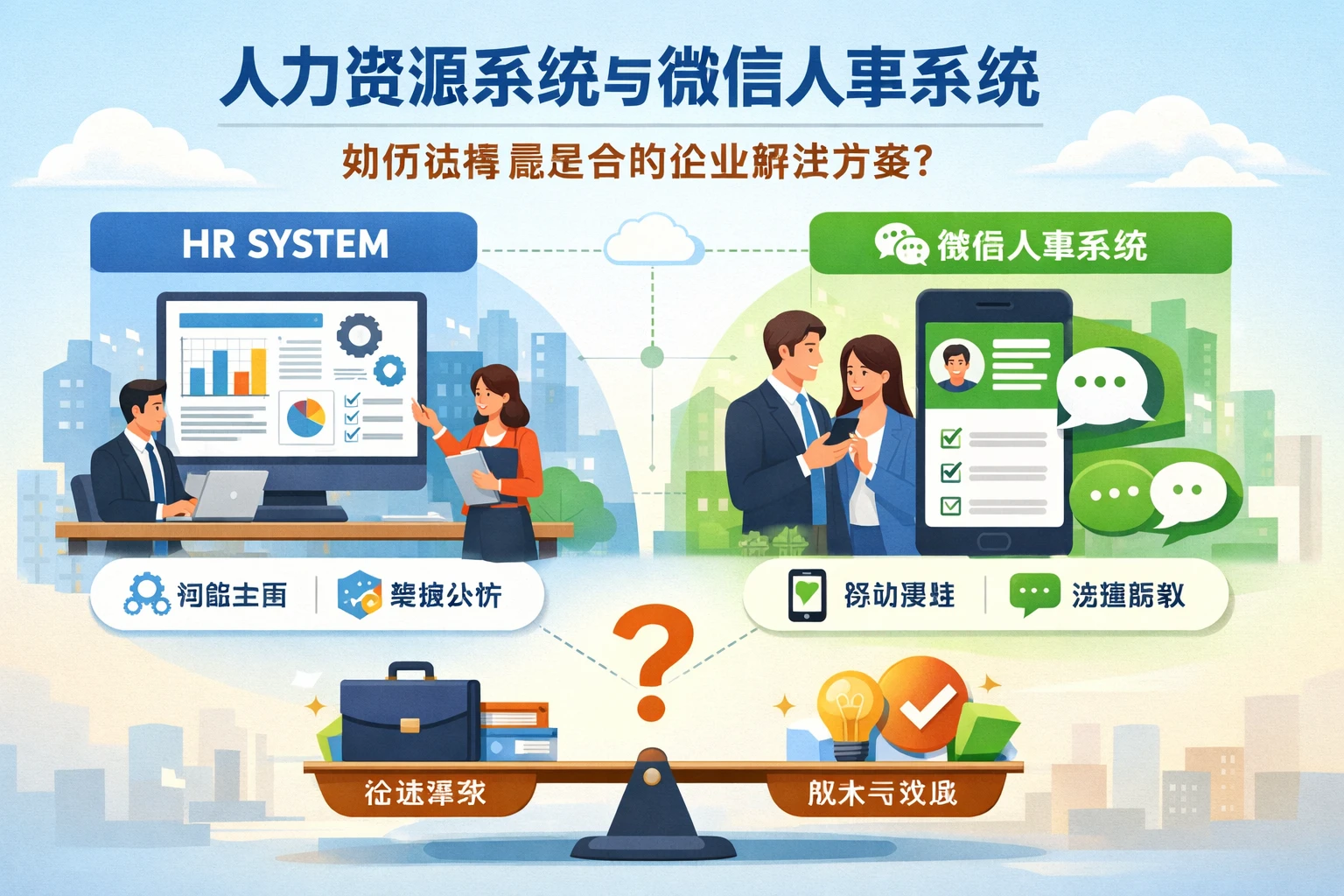 人力资源系统与微信人事系统：如何选择最适合的企业解决方案