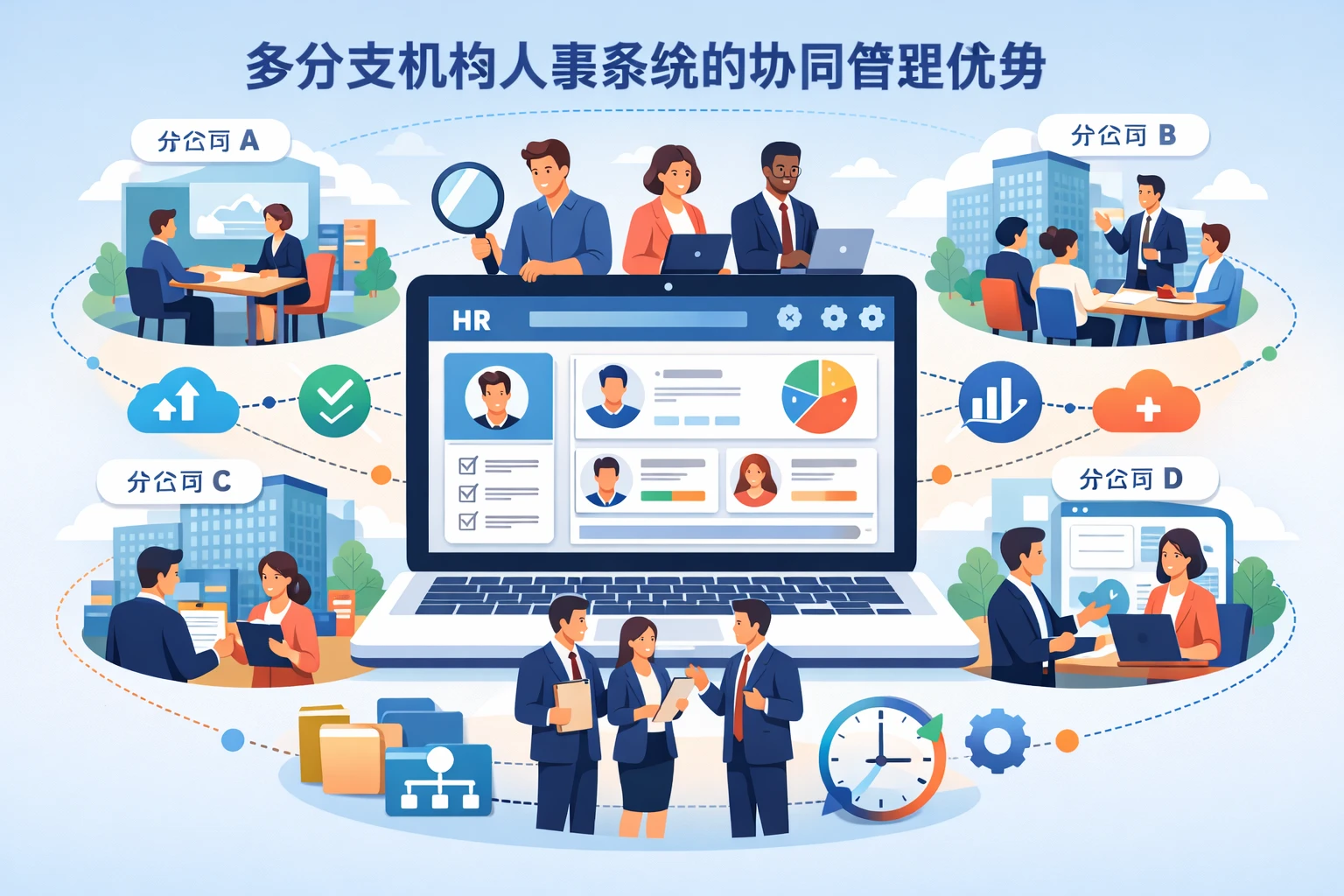 多分支机构人事系统的协同管理优势