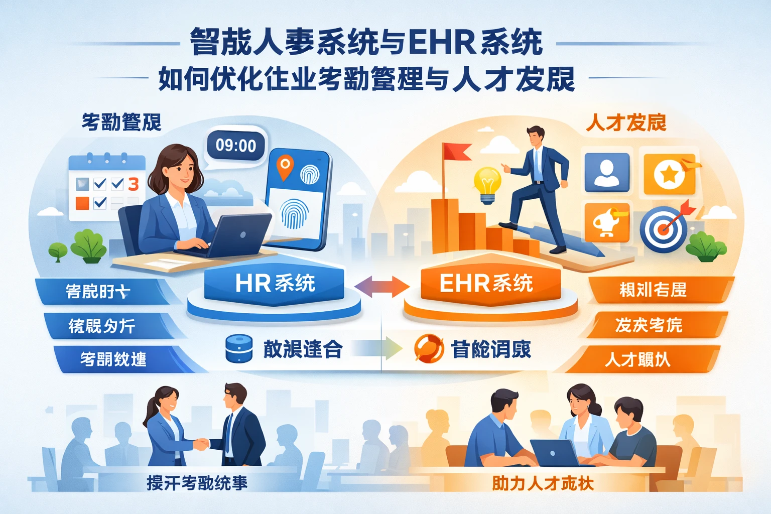 智能人事系统与EHR系统如何优化企业考勤管理与人才发展