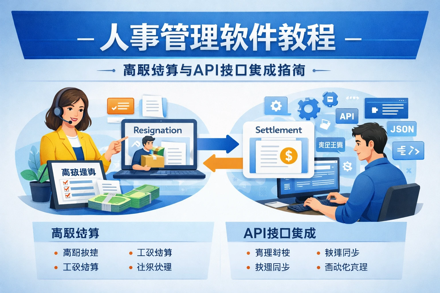 人事管理软件教程：离职结算与API接口集成指南