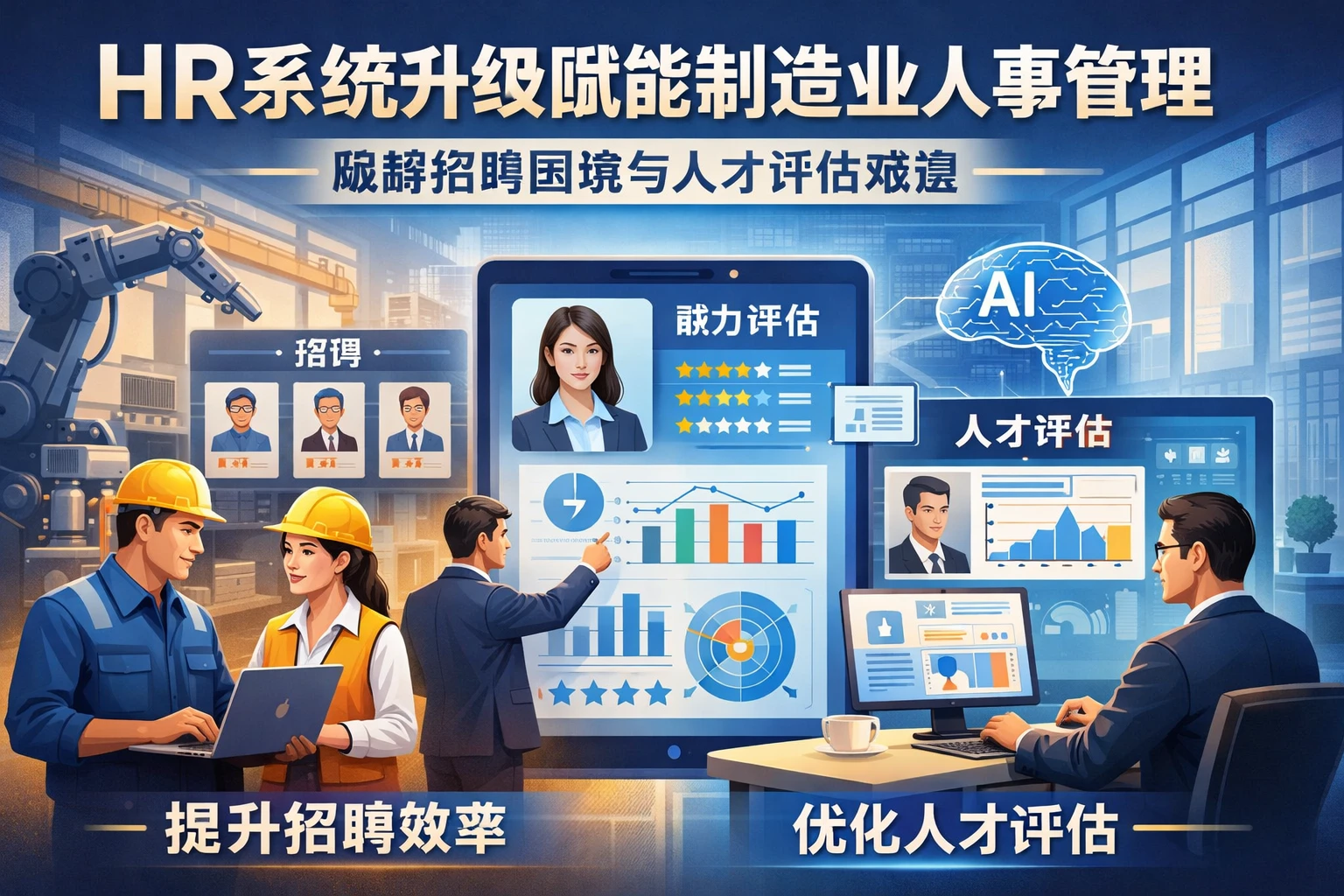 HR系统升级赋能制造业人事管理：破解招聘困境与人才评估难题