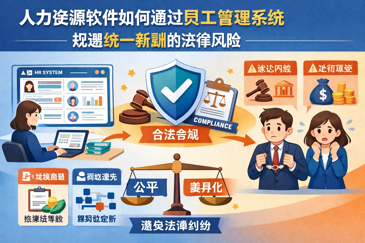 人力资源软件如何通过员工管理系统规避统一薪酬的法律风险