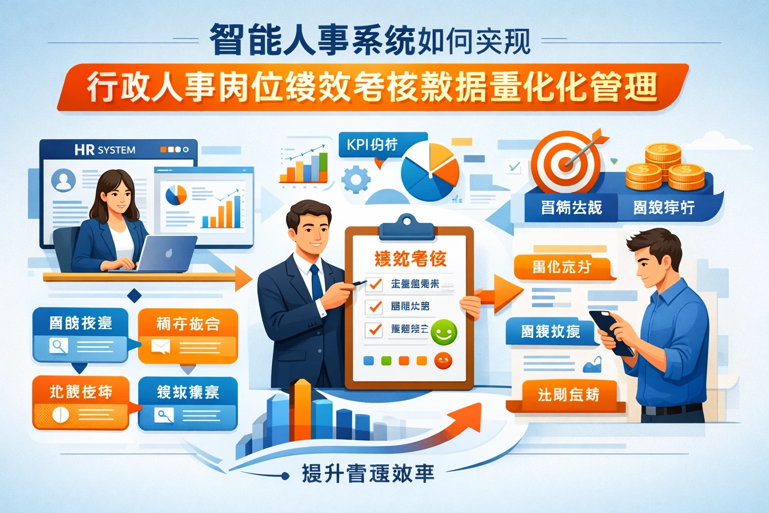 智能人事系统如何实现行政人事岗位绩效考核数据量化管理