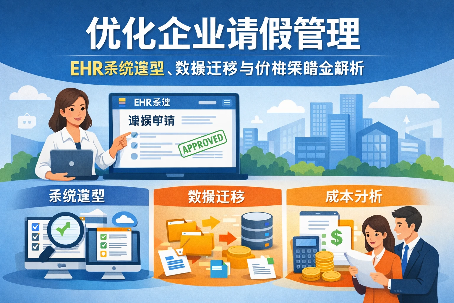 优化企业请假管理：EHR系统选型、数据迁移与价格策略全解析