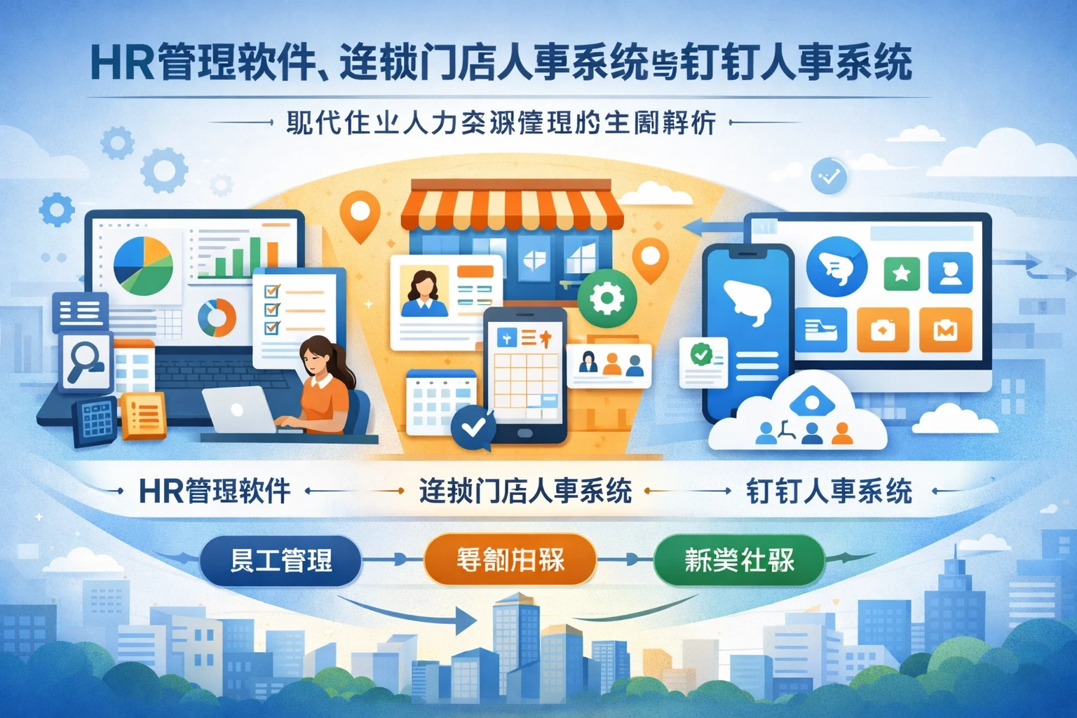 HR管理软件、连锁门店人事系统与钉钉人事系统：现代企业人力资源管理的全面解析