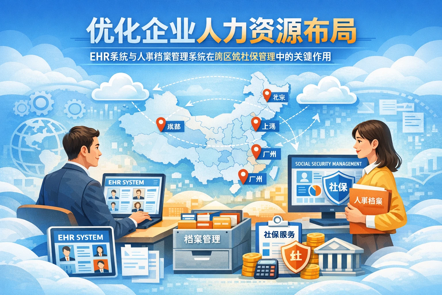 优化企业人力资源布局：ehr系统与人事档案管理系统在跨区域社保管理中的关键作用