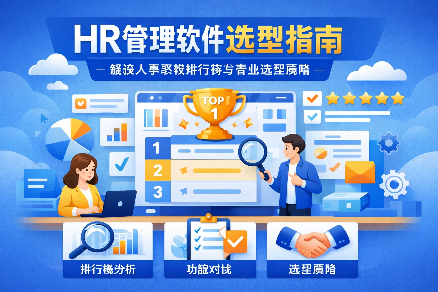 HR管理软件选型指南：解读人事系统排行榜与专业选型策略