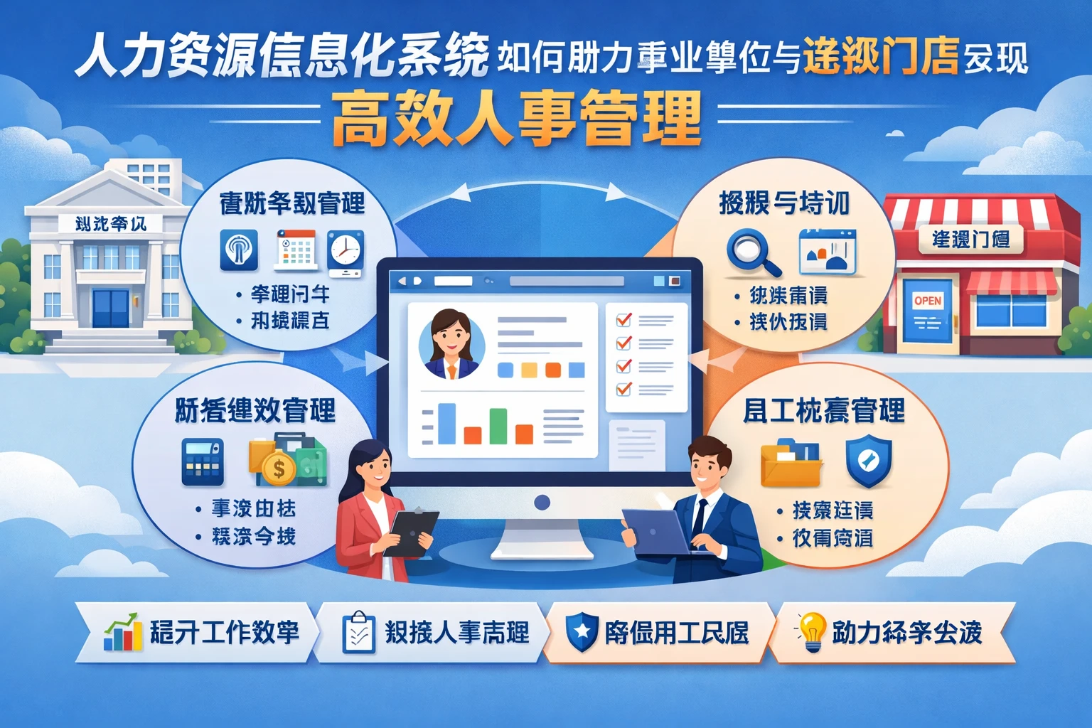 人力资源信息化系统如何助力事业单位与连锁门店实现高效人事管理