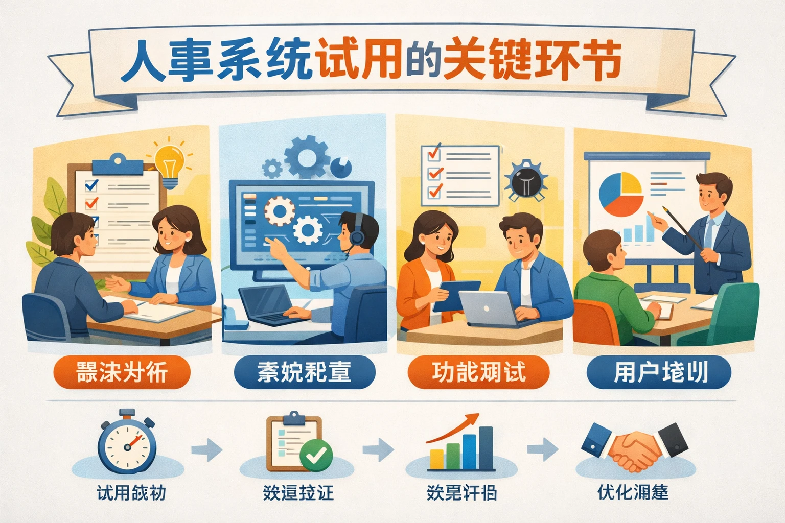 人事系统试用的关键环节