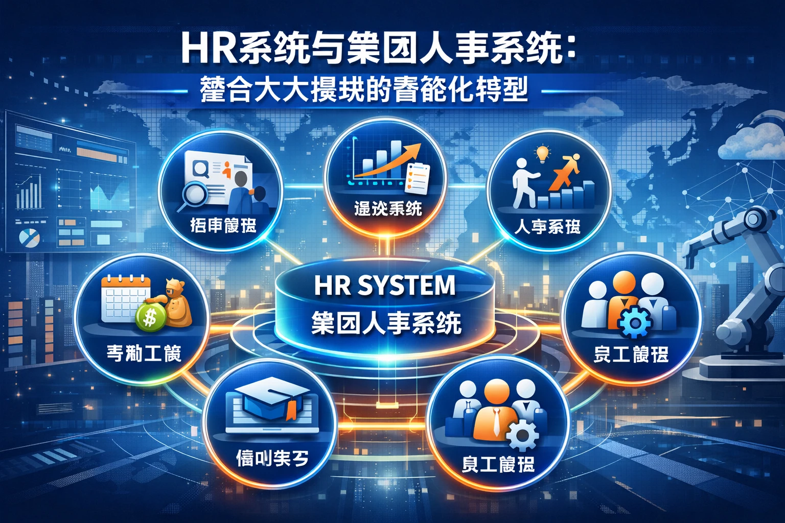 HR系统与集团人事系统:整合六大模块的智能化转型