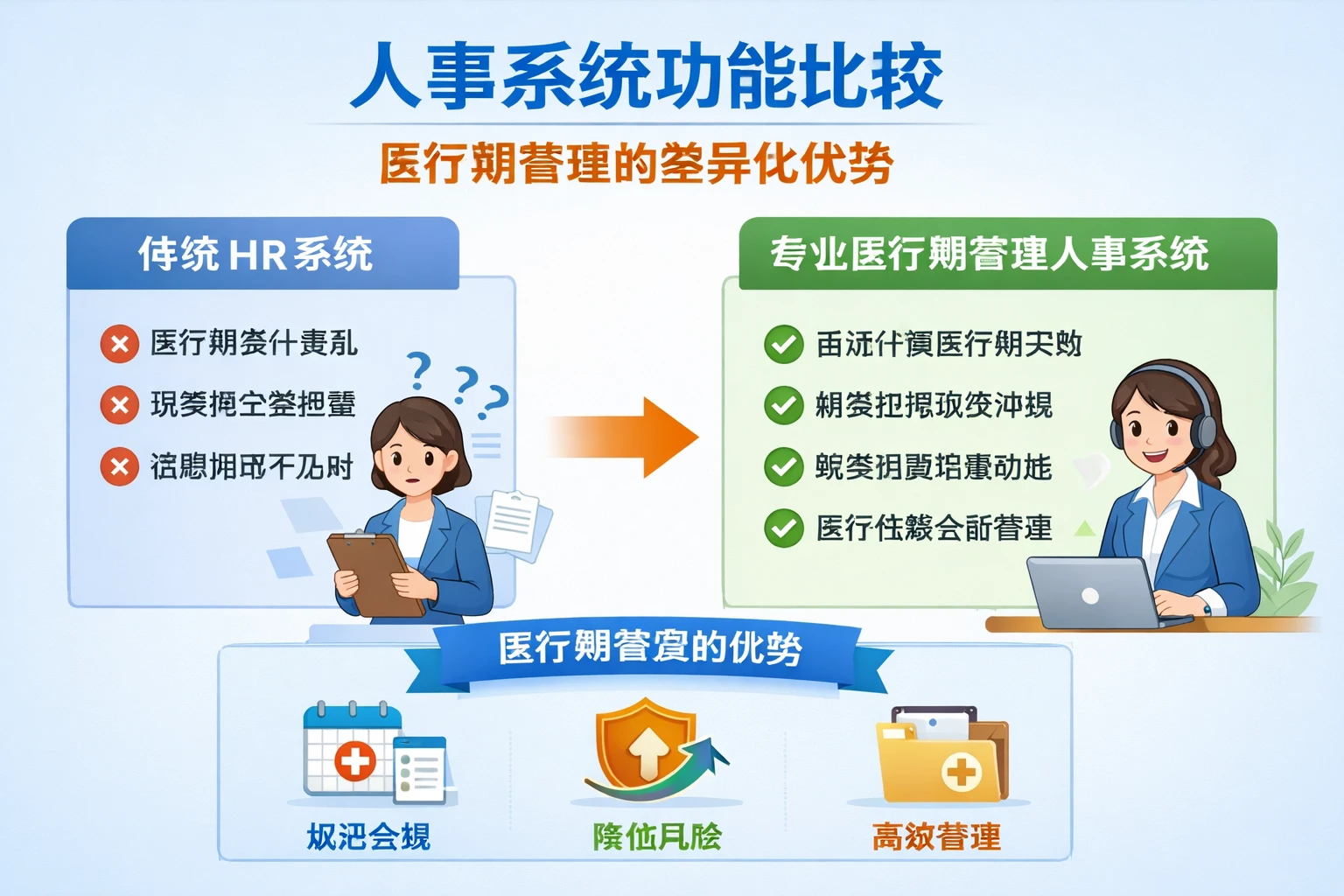 人事系统功能比较：医疗期管理的差异化优势