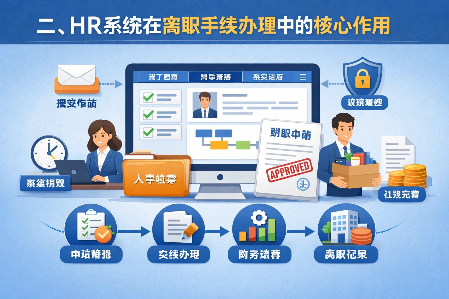 二、HR系统在离职手续办理中的核心作用