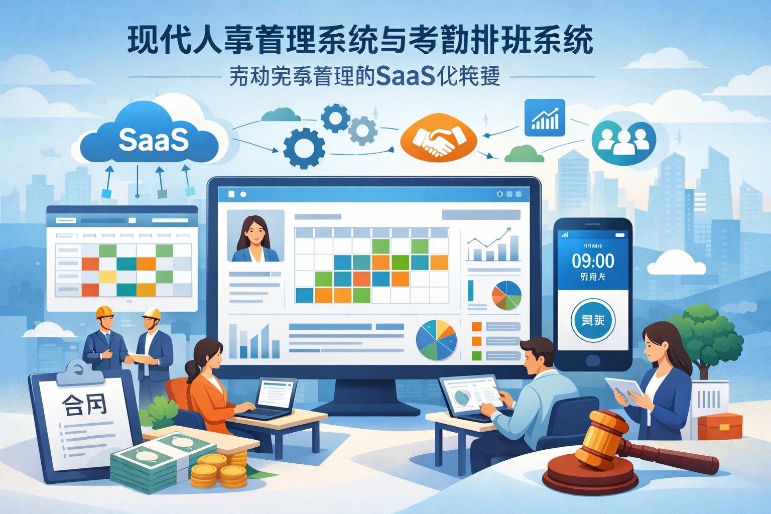 现代人事管理系统与考勤排班系统:劳动关系管理的SaaS化转型