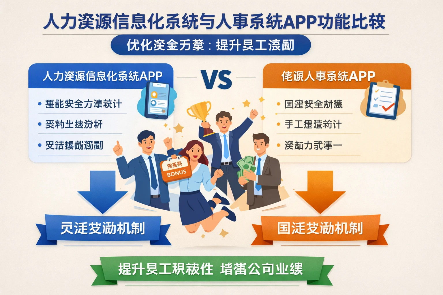人力资源信息化系统与人事系统APP功能比较：优化奖金方案提升员工激励