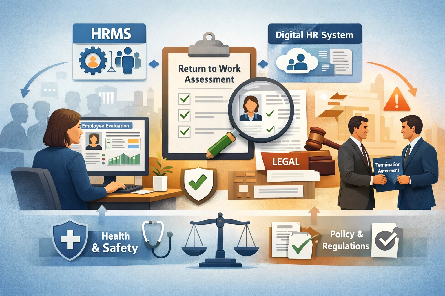 人力资源管理系统与数字化人事系统在员工复工鉴定与合规解约中的关键作用